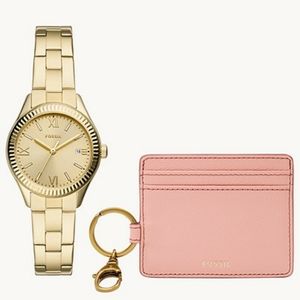Fossil | Rye Three-Hand Date Gold Watch 